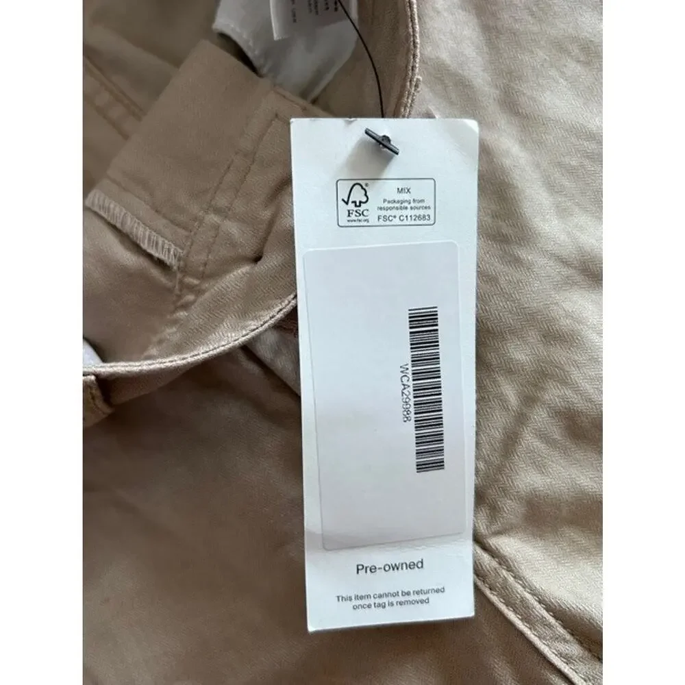 Creatures Of Comfort Madison Wide Leg High Waisted Pants Womens Cream Size 4 USA - Picture 7 of 8